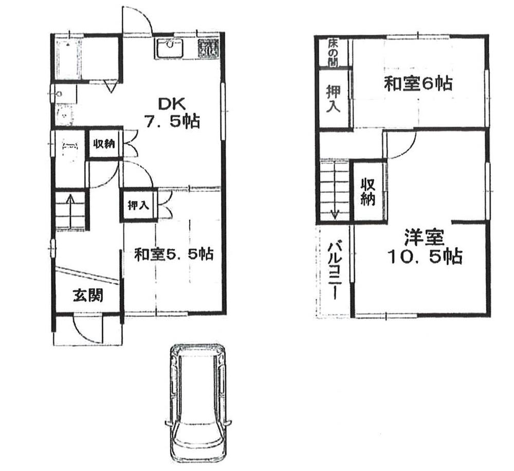Floor plan. 11.8 million yen, 3DK, Land area 74.3 sq m , Building area 72.04 sq m