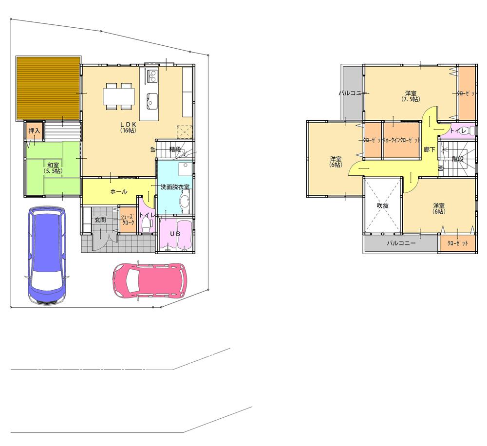 Floor plan. 33,850,000 yen, 4LDK, Land area 122.7 sq m , Building area 105.3 sq m