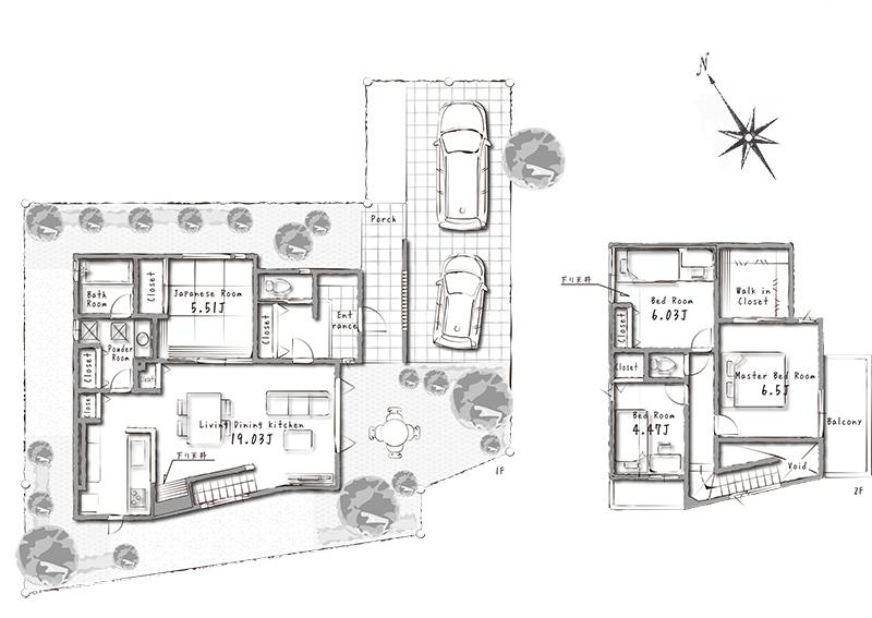 Floor plan. (No. 5 locations), Price 38,940,000 yen, 4LDK, Land area 170.35 sq m , Building area 103.08 sq m