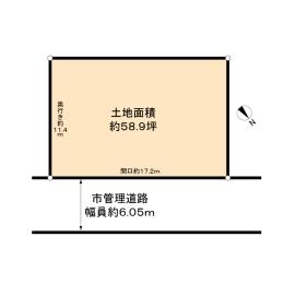 Compartment figure. Land price 39,800,000 yen, Land area 195 sq m
