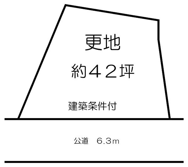 Compartment figure. Land price 17.1 million yen, Land area 141 sq m