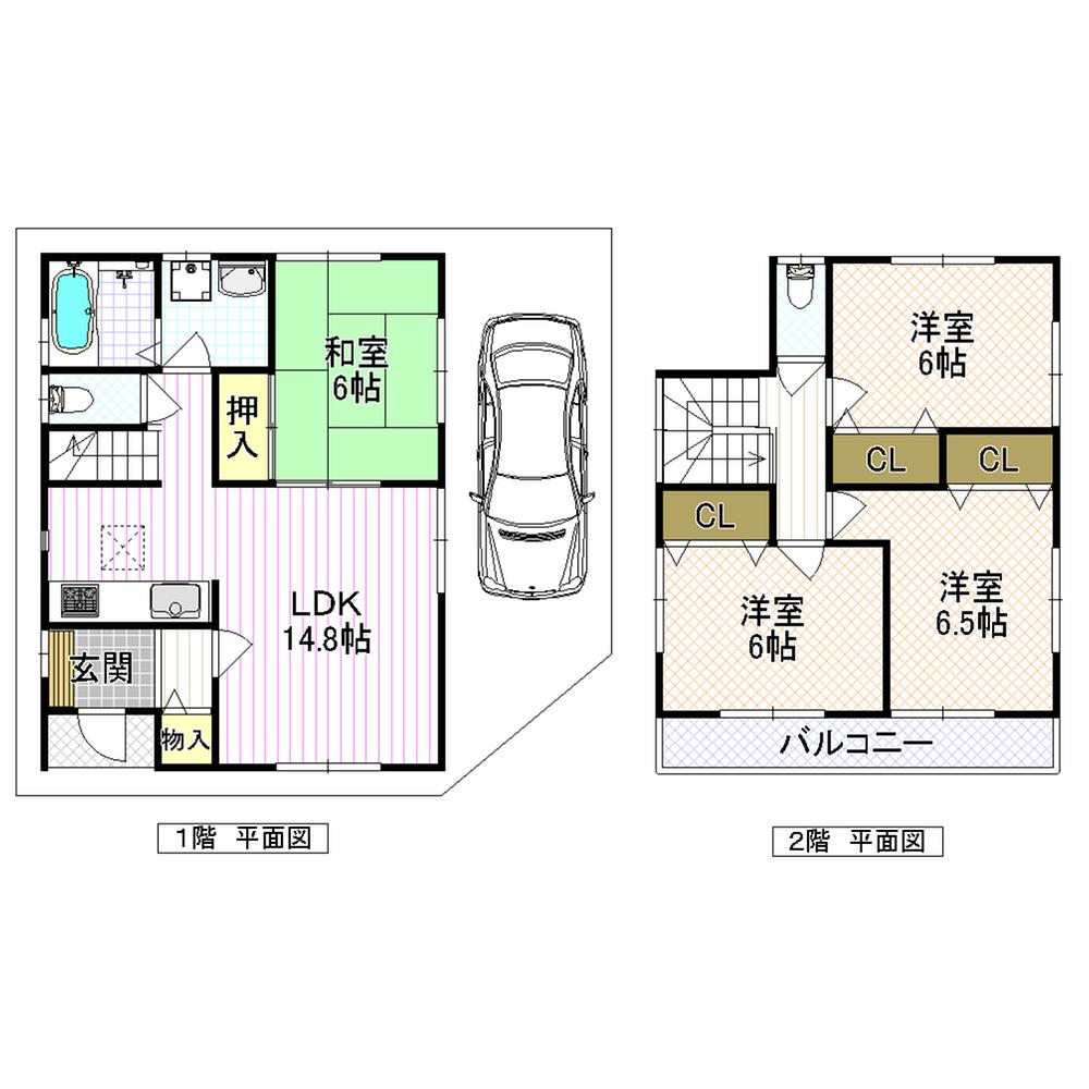 Floor plan. (Phase 3 No. 1 point), Price 27,800,000 yen, 4LDK, Land area 90.03 sq m , Building area 93.57 sq m