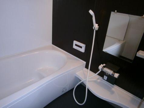 Bathroom. Unit bus that can sitz bath