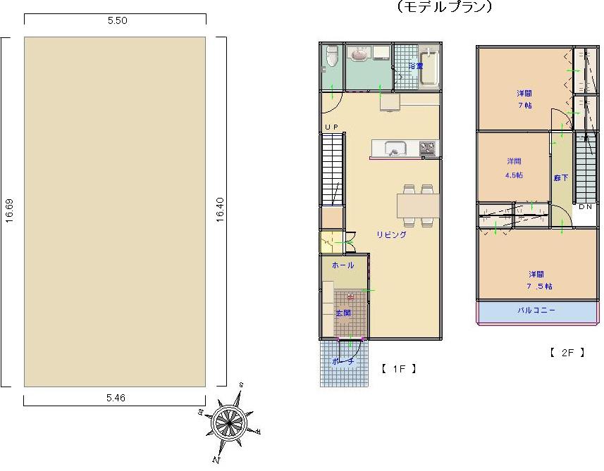 Building plan example (floor plan). Building plan example