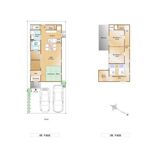 Floor plan. 41,800,000 yen, 4LDK, Land area 110 sq m , New sense 4LDK enjoy the building area 88.42 sq m hobby