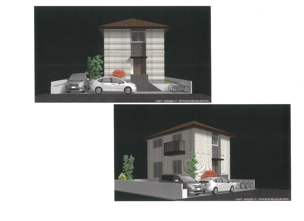 Building plan example (Perth ・ appearance). It is a three-dimensional image of the building plan example! 