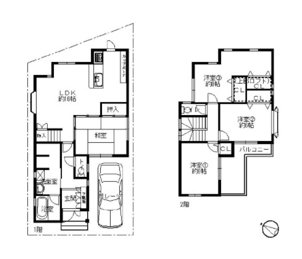 Floor plan. 20.8 million yen, 4LDK, Land area 100.2 sq m , Building area 100.4 sq m