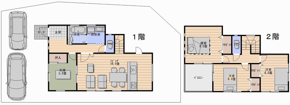 Floor plan. (No. 3 locations), Price 41,670,000 yen, 4LDK, Land area 195.1 sq m , Building area 100.21 sq m