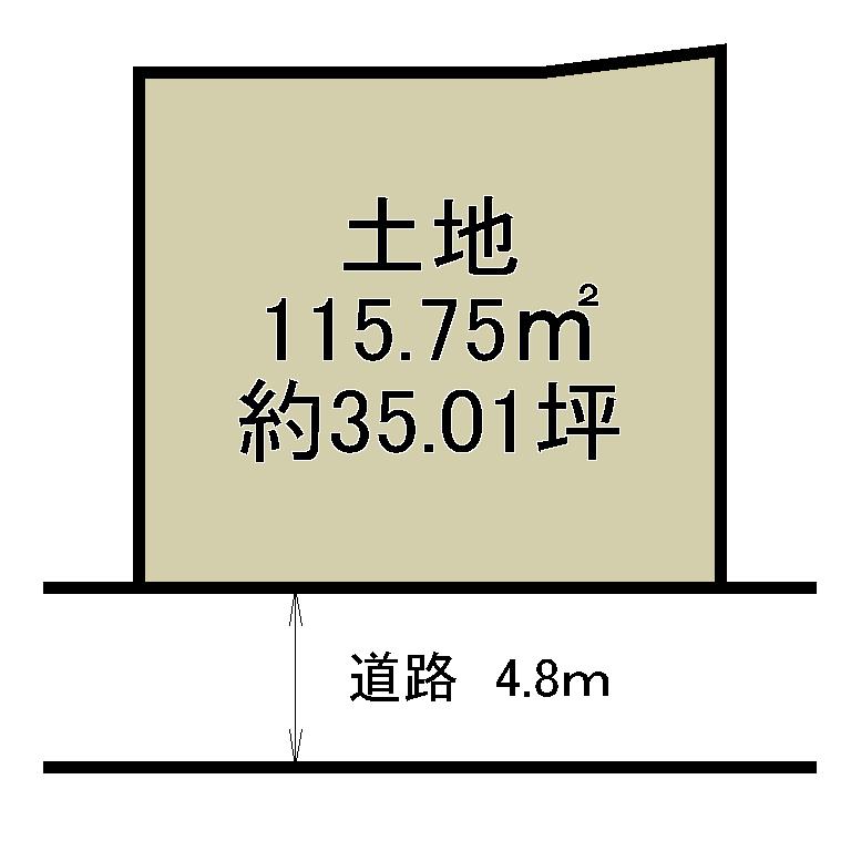 Compartment figure. Land price 21 million yen, Land area 115.75 sq m