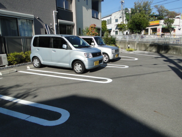 Parking lot. There is also a flat on-site parking