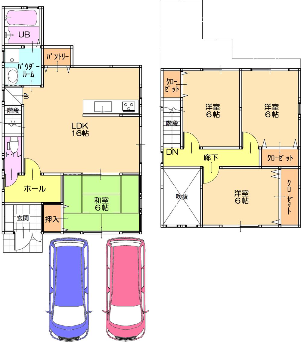 Floor plan. (No. 7 locations), Price 37,800,000 yen, 4LDK, Land area 116.14 sq m , Building area 94.77 sq m