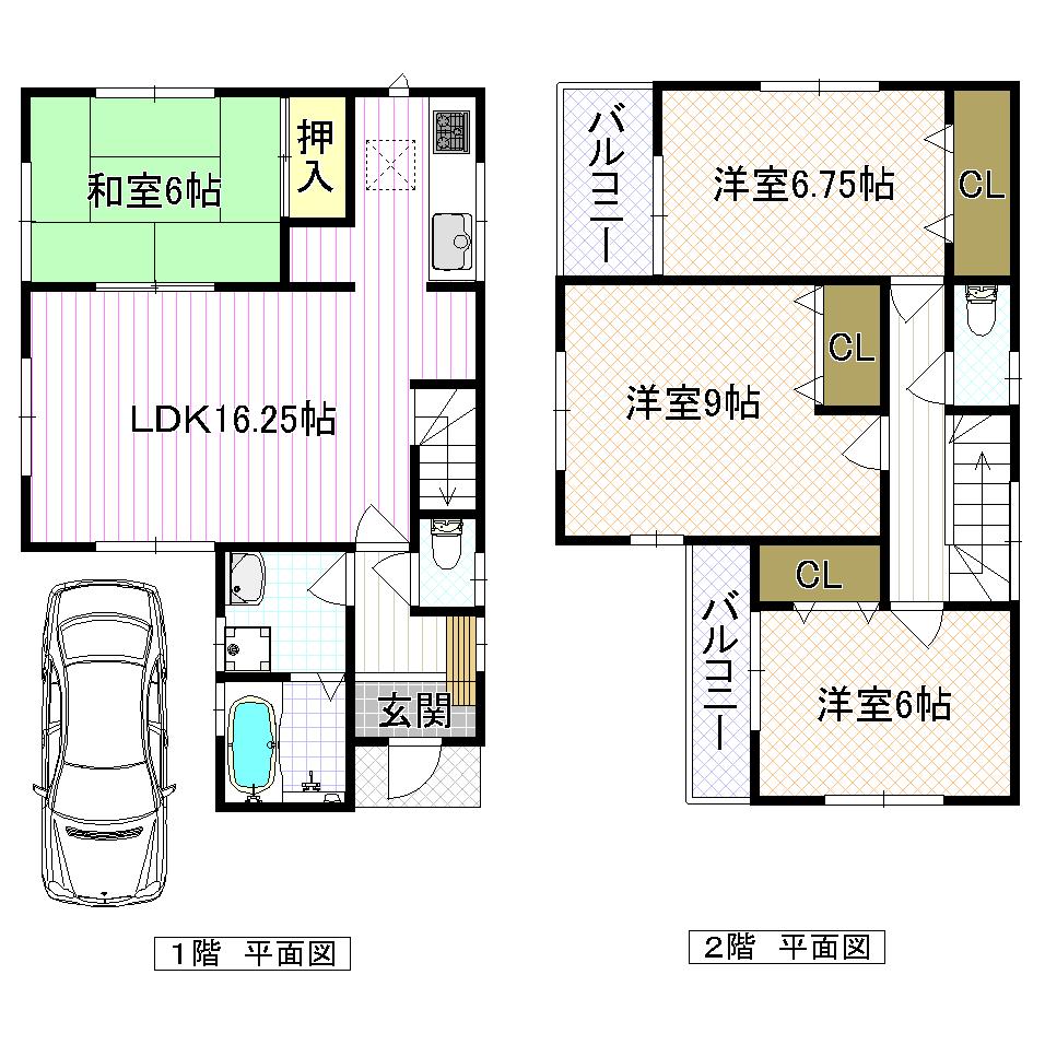 Floor plan. (No. 1 point), Price 26,800,000 yen, 4LDK, Land area 100.04 sq m , Building area 102.27 sq m