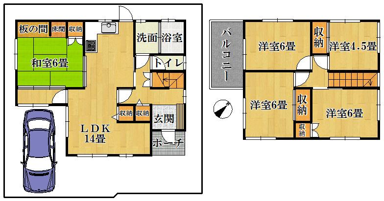 Floor plan. 20 million yen, 5LDK, Land area 112.48 sq m , Building area 113.48 sq m