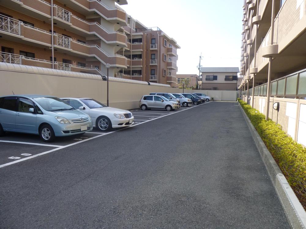 Parking lot. Common areas