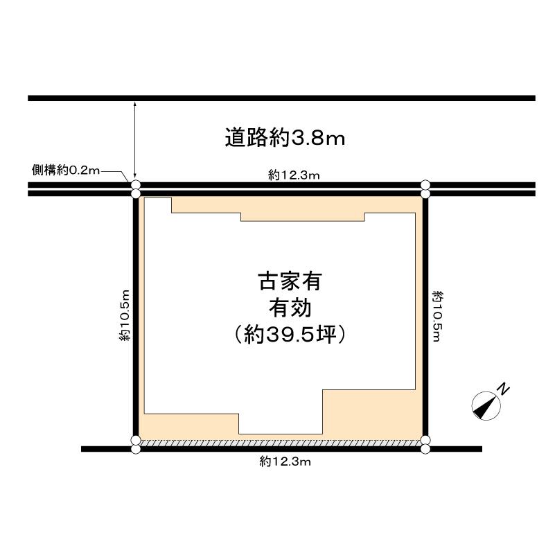 Compartment figure. Land price 21,800,000 yen, Land area 125.32 sq m
