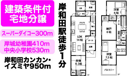 Building plan example (floor plan). Building plan example Building price 15,750,000 yen, Building area 99.36 sq m