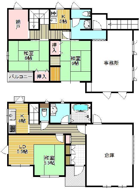 Floor plan. 49,800,000 yen, 3LDK + S (storeroom), Land area 330.57 sq m , Building area 162.52 sq m