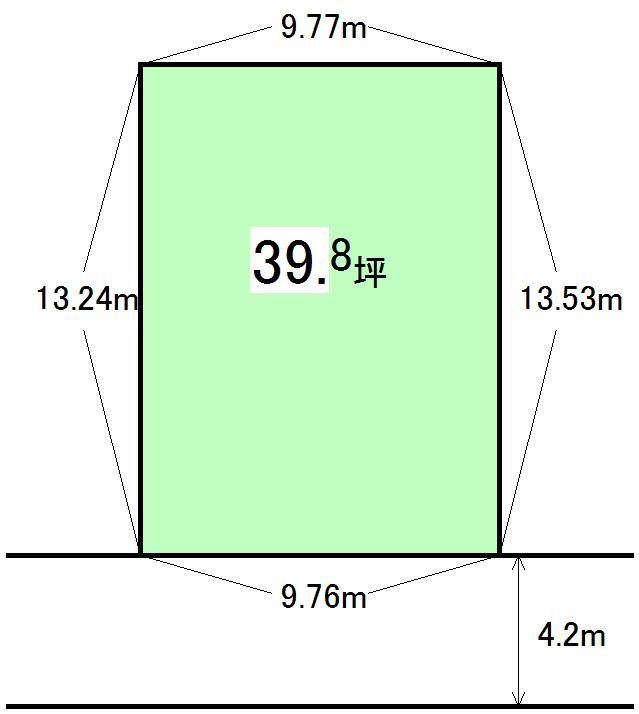 Compartment figure. Land price 17.5 million yen, Land area 131.68 sq m