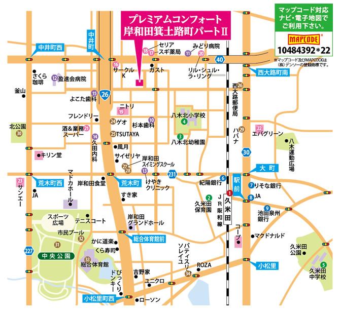 Local guide map. Living environment lifestyle convenience facilities were full of rich peace. (Local guide map)