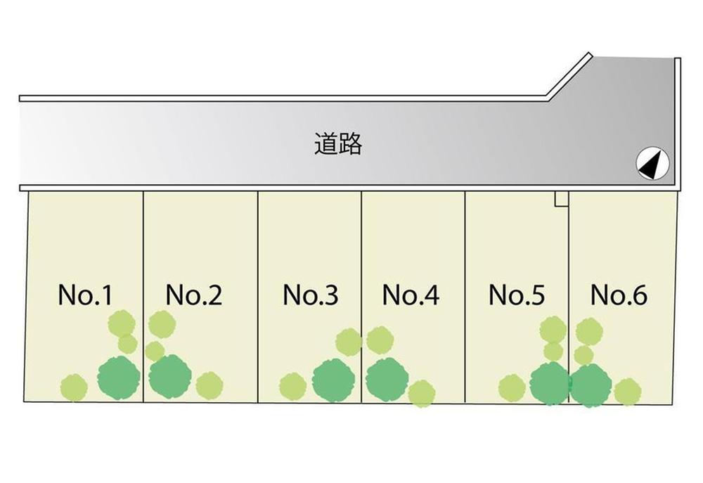 Compartment figure. Land price 12.7 million yen, Land area 128.64 sq m