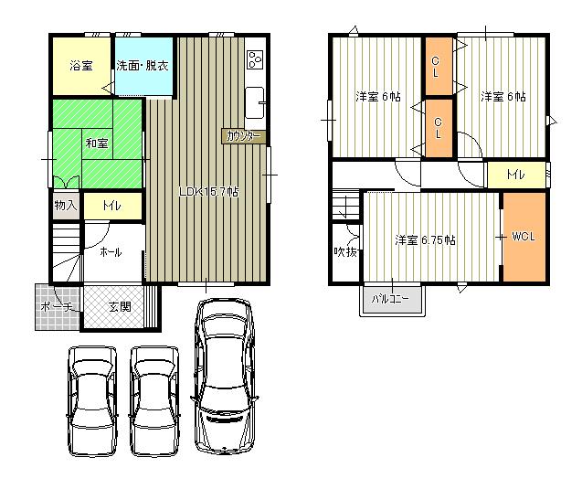 Floor plan. 25,800,000 yen, 4LDK, Land area 100.07 sq m , If you are different from the building area 93.15 sq m present situation is, And priority and status. 