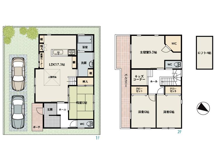 Floor plan. 33,800,000 yen, 4LDK, Land area 120.69 sq m , Building area 114.27 sq m