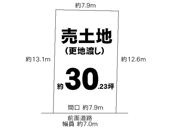 Compartment figure. Land price 17,900,000 yen, Land area 99.94 sq m