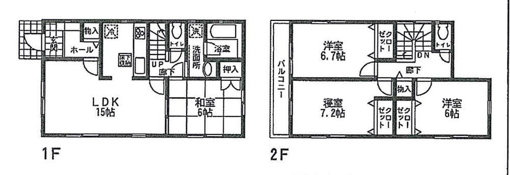 Floor plan. (3 Building), Price 24,800,000 yen, 4LDK, Land area 110.01 sq m , Building area 96.39 sq m