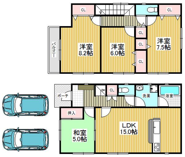 Floor plan. 21.5 million yen, 4LDK, Land area 112.13 sq m , There is a value that can not buy in the building area 98.01 sq m money