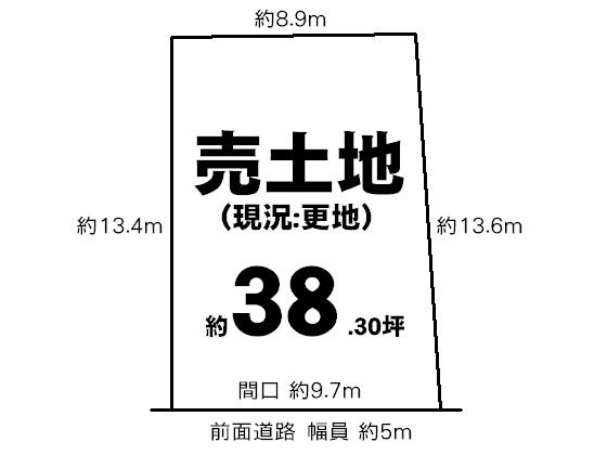 Compartment figure. Land price 21 million yen, Land area 126.63 sq m