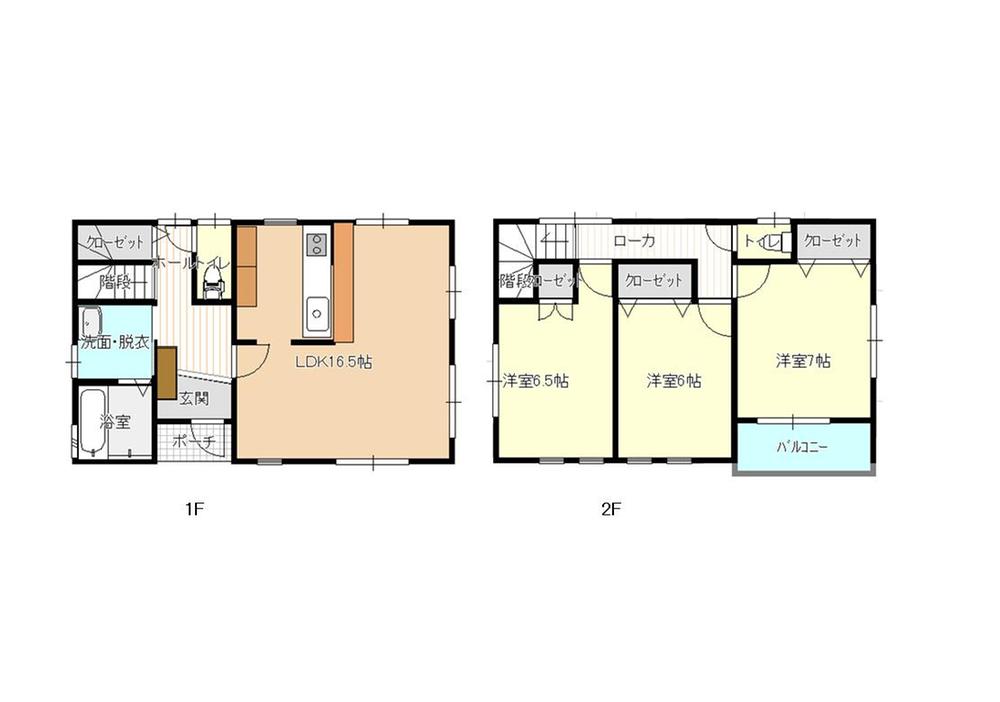 Floor plan. 29,250,000 yen, 3LDK, Land area 80.78 sq m , Building area 92.74 sq m
