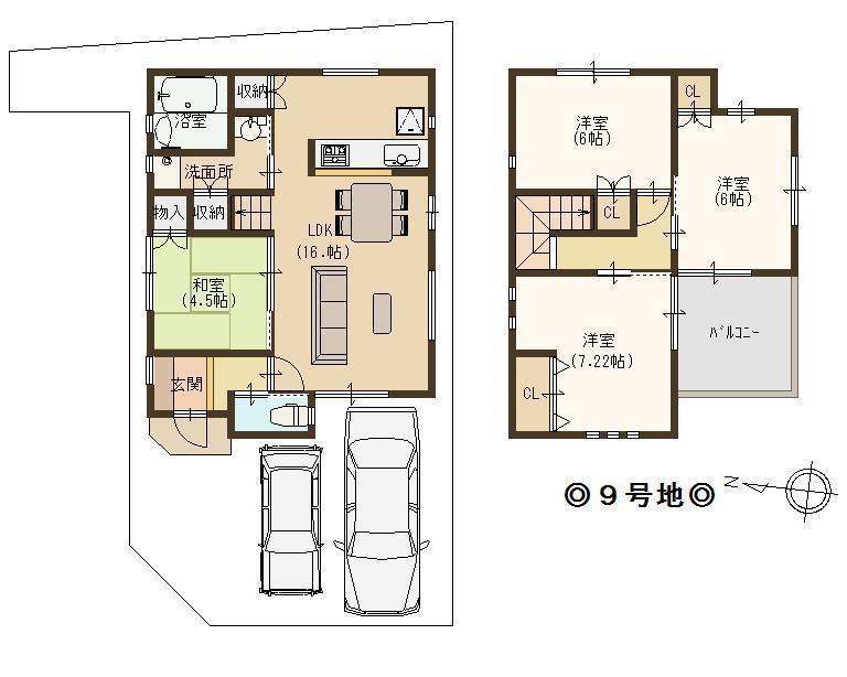 Floor plan.  ■ Our shop parking ・ Children's Playground ・ Since it is a baby bed equipped, Please not contact us with confidence