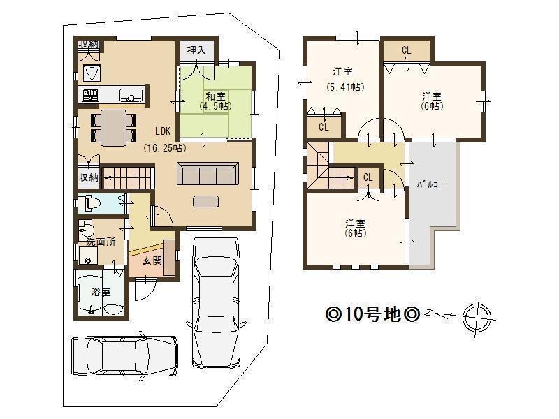 Floor plan.  ■ Our shop parking ・ Children's Playground ・ Since it is a baby bed equipped, Please not contact us with confidence