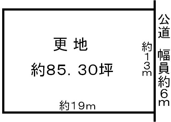 Compartment figure. Land price 21,800,000 yen, Land area 282 sq m site