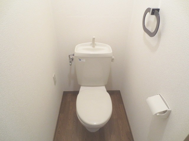 Toilet. In the space calm down ...