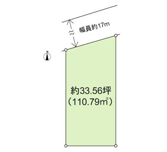 Compartment figure. Land price 26.5 million yen, Land area 110.96 sq m
