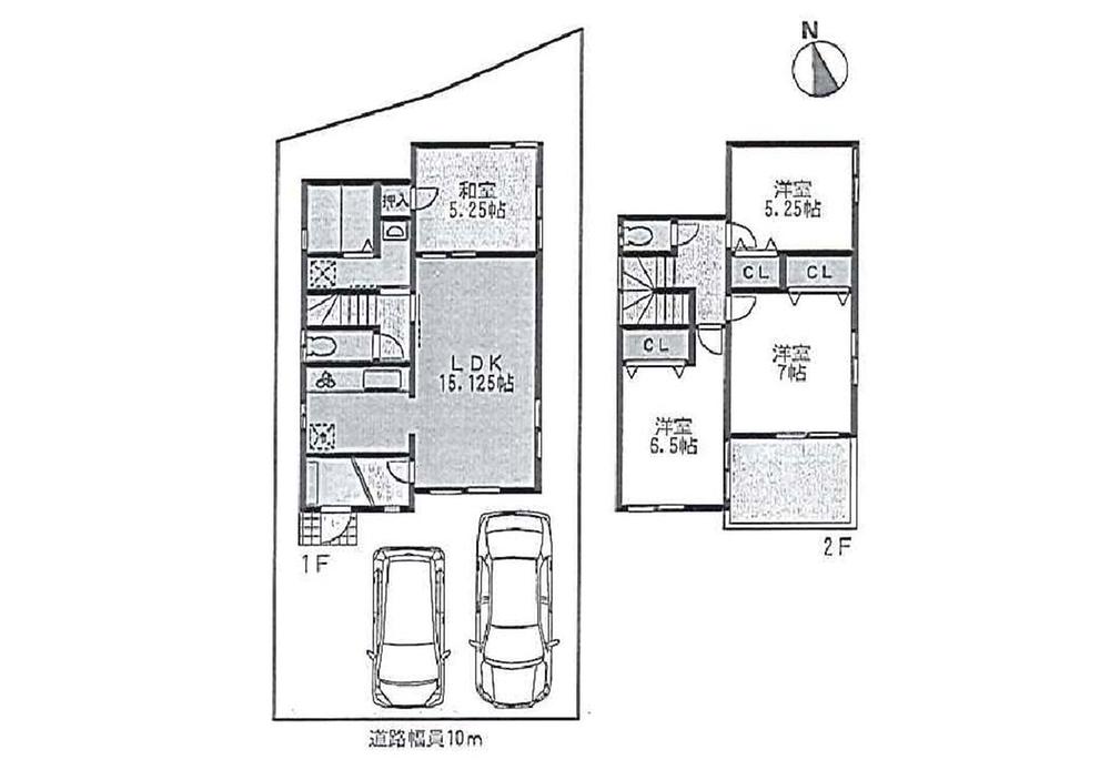 Floor plan. 34,300,000 yen, 4LDK, Land area 109.03 sq m , Building area 90.92 sq m ● 2 No. land Floor ● building area 90.92 sq m