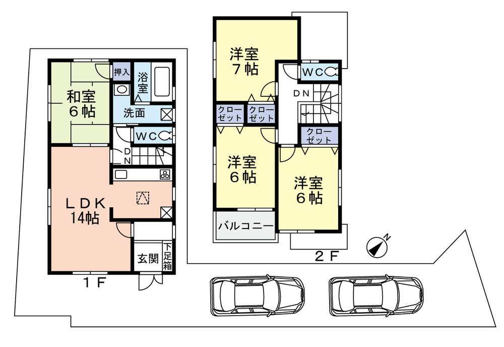 Floor plan. 30,800,000 yen, 4LDK, Land area 118.4 sq m , Building area 91.53 sq m
