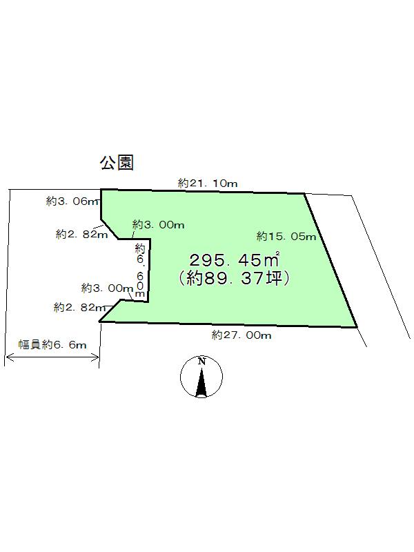 Compartment figure. Land price 23.8 million yen, Land area 295.45 sq m