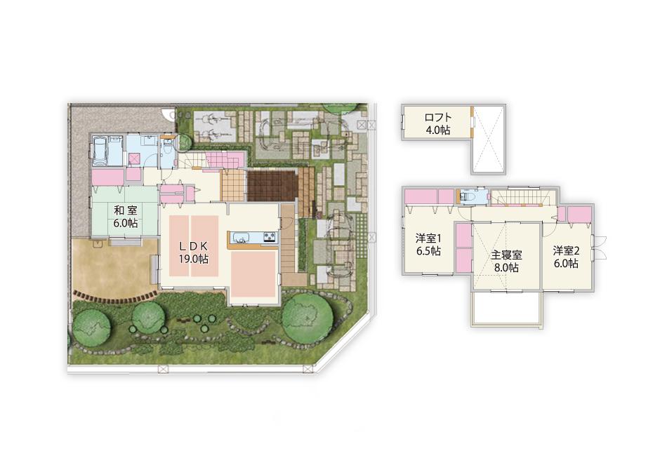 Floor plan. Convenient location to 1160m shopping until the Garden Mall Saito