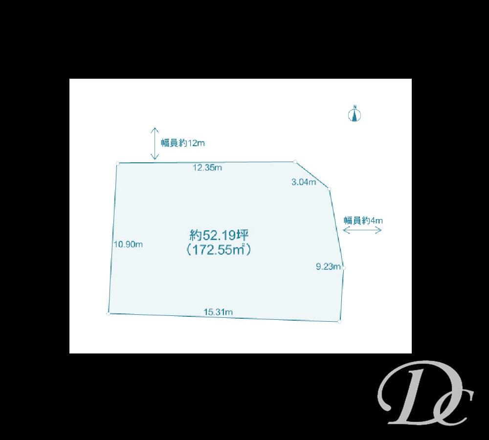 Compartment figure. Land price 40,300,000 yen, Land area 172.55 sq m