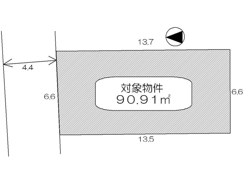 Compartment figure. Land price 22,800,000 yen, Land area 90.91 sq m   ■ No construction conditions