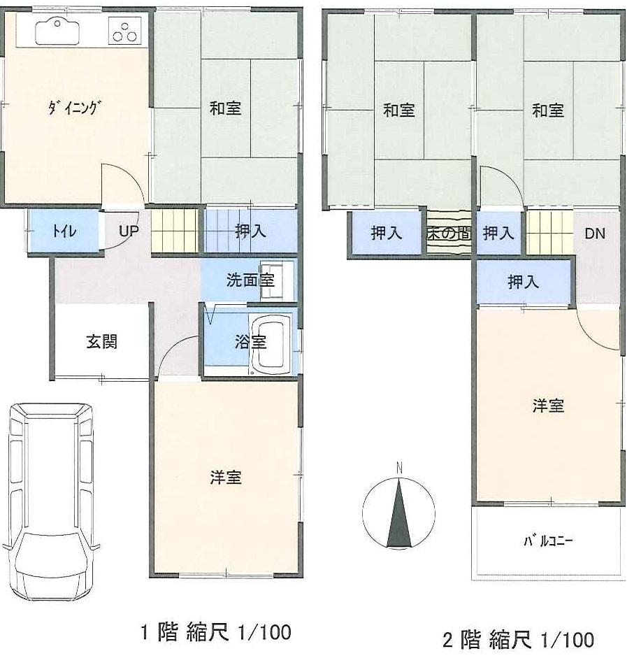 Floor plan. 20 million yen, 5DK, Land area 80.86 sq m , Building area 79.78 sq m floor plan