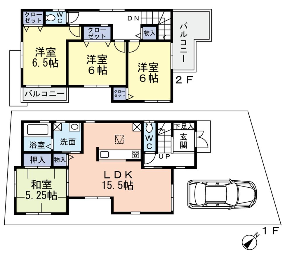 Floor plan. 32,800,000 yen, 4LDK, Land area 100.01 sq m , Building area 94.77 sq m