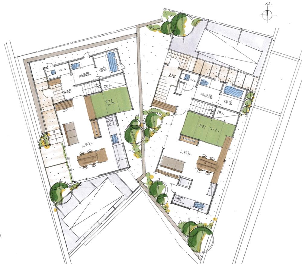 Building plan example (Perth ・ Introspection). Building plan example    Building price