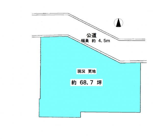 Compartment figure. Land price 49,800,000 yen, Land area 227.17 sq m