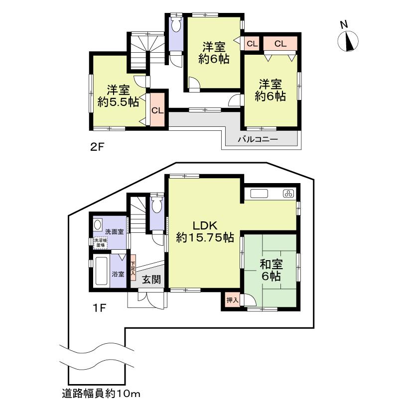 Floor plan. 35 million yen, 4LDK, Land area 117.05 sq m , Building area 93.55 sq m