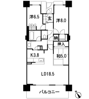 Floor: 3LDK + N, the occupied area: 93.01 sq m, Price: 31.1 million yen