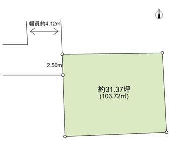 Compartment figure. Land price 22.5 million yen, Land area 99.63 sq m