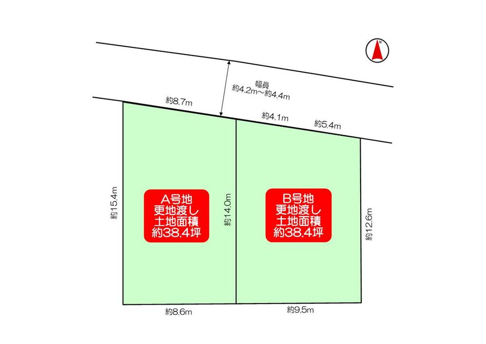 Compartment figure. Land price 33,800,000 yen, Land area 127.07 sq m